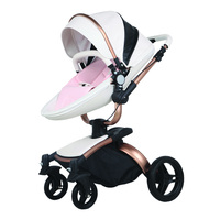 Poussette Bébé de Luxe Système de Voyage en Gros à Bas Prix 3 en 1 avec Nacelle et Siège Auto