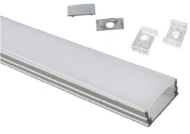 Profilo in alluminio a led da 12 <span class=keywords><strong>mm</strong></span> con coperchio diffusore latteo alloggiamento striscia profilo led - Product Image 4