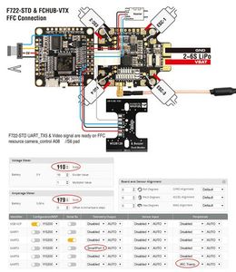 Matek Systems-controlador de vuelo F722-STD STM32F722, con <span class=keywords><strong>BetaFlight</strong></span> integrado, OSD <span class=keywords><strong>BMP280</strong></span>, barómetro, caja negra para Dron quadcopter - Product Image 2