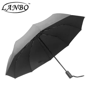 Custom made felice pioggia oversize antivento ombrello pieghevole