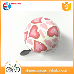60mm Campana de La Bicicleta, Campana de la Bici de La Vendimia de Paseos Al Aire Libre, diseño Del Corazón ding dong bell - Product Image 1