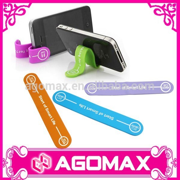 Top mode de cadeau d'affaires de la qualité silicone câble organisateur clip de l'argent bande