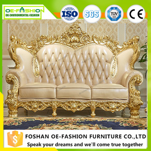 Juego de Sofás de Madera Tallada en <span class=keywords><strong>Diseño</strong></span> de Muebles para Sala de Estar - Product Image 2