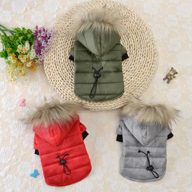 Wholesale quality warm cotton puppy coat pet clothes autumn winter coat clothes wadded jacket for small dogs cats