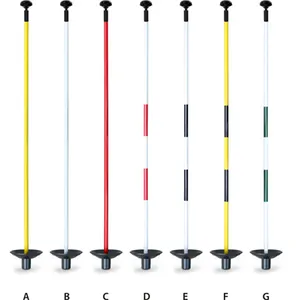 Поле для гольфа флагшток из стекловолокна практика полосатый флаг палки