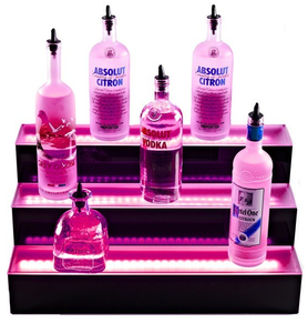 2 tiers 3 tiers botellero pantalla de exhibición de la <span class=keywords><strong>botella</strong></span> de cerveza <span class=keywords><strong>ciroc</strong></span> con luz LED - Product Image 2