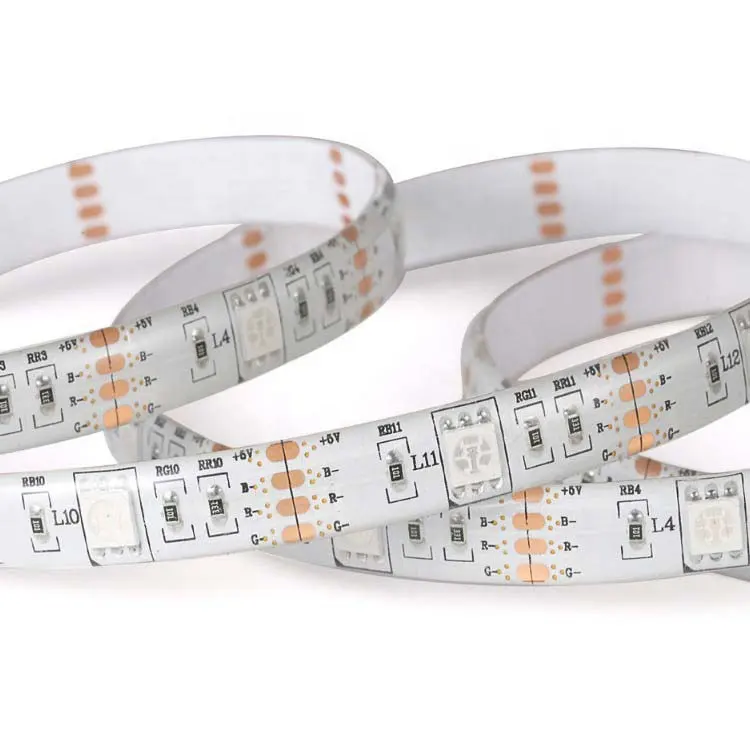 Dc3 5V 9V 12V Rechargeable Battery Powered Smd5050 Flexible Rgb Led Strip Light Fire Proof 18650 Battery Operated Led Tape Light