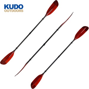 Toptan eğlence dayanıklı karbon Fiber kayık kürek ile Kayak için 10cm ayarlanabilir