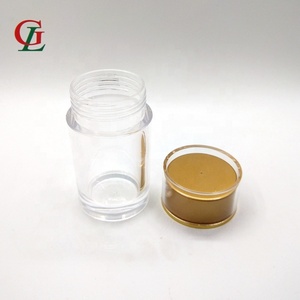 ขวดยาเคลือบพลาสติกใสขนาด60ซีซีขวดแคปซูลดูแลสุขภาพขวดสีเหลืองผนังหนาแบบ PS - Product Image 4