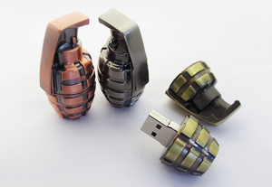 Métal Bombe/<span class=keywords><strong>grenade</strong></span> usb lecteur <span class=keywords><strong>flash</strong></span> 4 gb/8 go/16 go/32 go, cuivre couleur <span class=keywords><strong>grenade</strong></span> stylo lecteur - Product Image 5