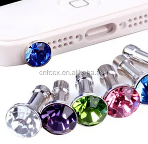 Lovely Mobile Phone 3.5MM dust plug / phone dust cover plug / dust and waterproof mobile phone