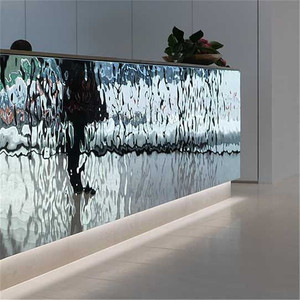 עדין 3d מובלט <span class=keywords><strong>SS</strong></span> קיר חיפוי נירוסטה מרוקע עיצוב גיליונות - Product Image 3