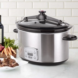 Dụng Cụ Thay Thế Bằng Đá <span class=keywords><strong>Crock</strong></span> <span class=keywords><strong>Pot</strong></span> Bản Lề Nắp Điện Kỹ Thuật Số Công Suất Cực Lớn Hướng Dẫn Sử Dụng Hình Bầu Dục <span class=keywords><strong>7</strong></span> <span class=keywords><strong>Quart</strong></span> Giá Rẻ Được Bán Nồi Chậm - Product Image 1