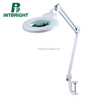 Hot New Products Beauty Salon Lamp Use LED Working Magnifier Floor Standing Mag Wheels Light Magnifying Glass Floor Lamp