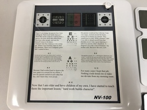Yakın görüş optik aletleri için Test tablosu için çin'in en popüler NV-100 Model oftalmik göz - Product Image 5