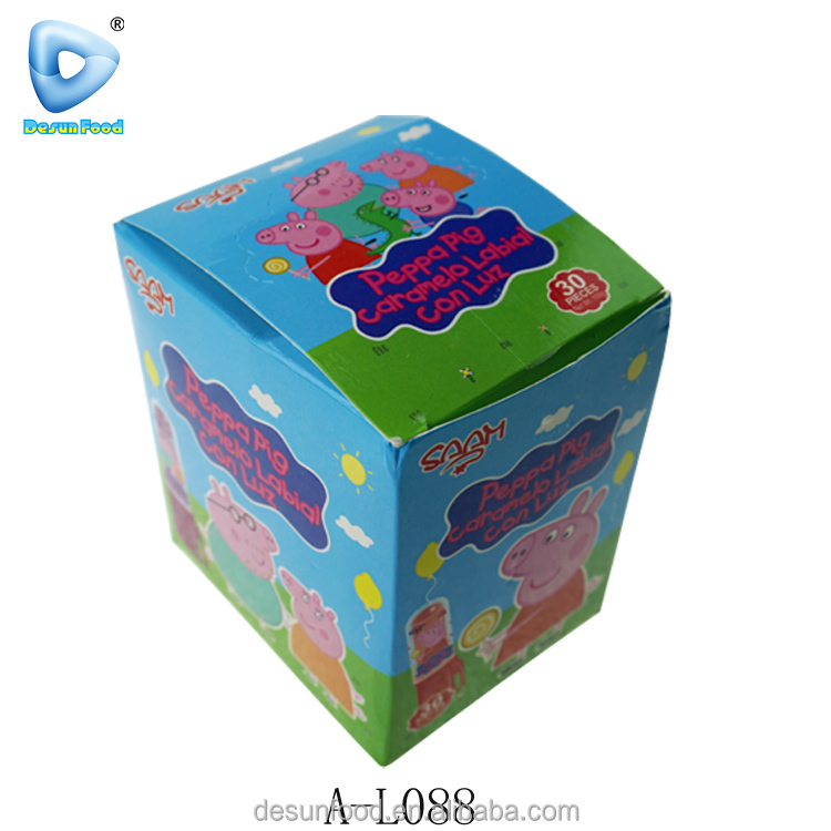 Light up pop lipstick lollipop candy