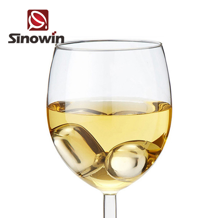 Gros Logo Gravé Whisky Dés En Acier Inoxydable Ice Cube pour le Vin