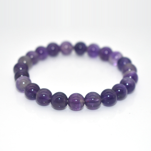 Braccialetto di <span class=keywords><strong>ametista</strong></span> scuro naturale all'ingrosso 4/6/8/10/12/14/16mm per <span class=keywords><strong>donna</strong></span> uomo - Product Image 1