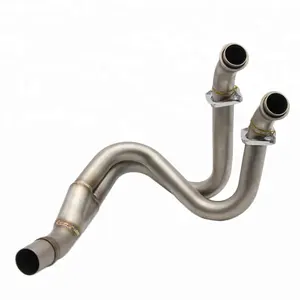 Tubo de conexión de escape medio de motocicleta inoxidable modificado ZSDTRP para <span class=keywords><strong>ER6N</strong></span> - Product Image 1