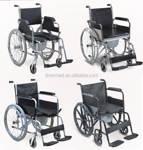 คู่มือการแพทย์พับขนส่ง Commode ล้อเก้าอี้กับ <span class=keywords><strong>Bedpan</strong></span> - Product Image 1