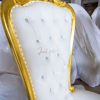 Trône royal baroque de style régale, chaise de roi, vente en gros 2017
