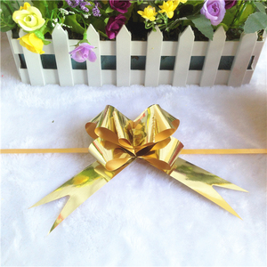 Hot Sale Gold Gift Butterfly Magic Metallic Ribbon <strong>Bow</strong> Plastic <strong>Pull</strong> String <strong>Bow</strong> Ribbon Butterfly <strong>Pull</strong> <strong>Bow</strong> - Product Image 5