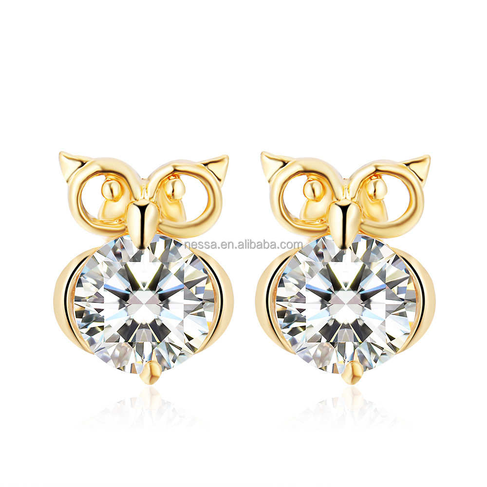 Fashion Owl Earring Women Jewelry Wholesale HZS-0095