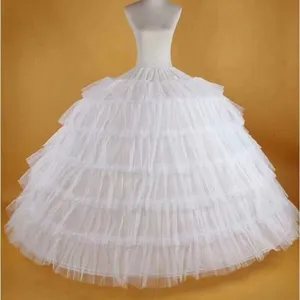 गर्म बिक्री पहनने के तहत के लिए 6 हुप्स 6 परतों <span class=keywords><strong>tulle</strong></span> पेटीकोट नीचे का कपड़ा झोंके गेंद का गाउन शादी की पोशाक ब्राइडल गाउन MPB9 - Product Image 1