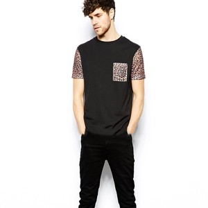 de vêtements en gros t shirts vierges, léopard d'<span class=keywords><strong>impression</strong></span> <span class=keywords><strong>tshirt</strong></span> homme noir, 100% <span class=keywords><strong>impression</strong></span> t shirt en coton personnalisé - Product Image 4