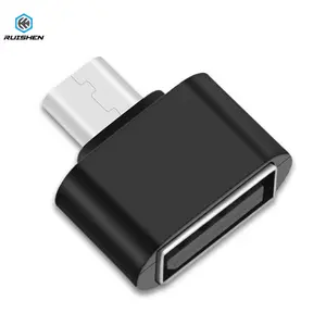 OTG Micro USB untuk USB 2.0 Female Converter Mini Adaptor Smart Koneksi untuk Smartphone Keyboard Mouse Game Controller