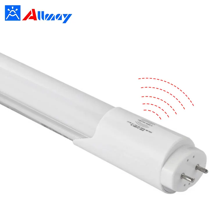 9W 18W 22W parking lot lamp microwave sensor light t8 led tube with built-in motion sensor for warehouse carpark