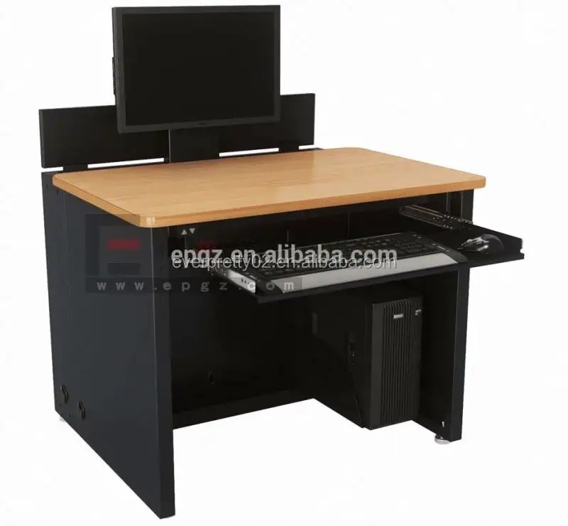 Duurzaam Modern Bureau Supply Computer Bureau Met Toetsenbord Lade En CPU Stand