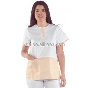 Venta al por mayor de alta calidad de estilo español ropa de trabajo de manga corta de salón de belleza uniforme de esteticista uniforme de Spa uniforme de las mujeres - Product Image 4