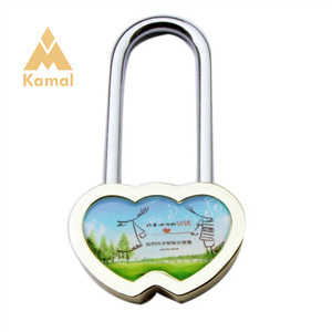 Candado Mini Antirrobo en Forma <span class=keywords><strong>de</strong></span> Corazón, Impermeable, <span class=keywords><strong>de</strong></span> Aleación <span class=keywords><strong>de</strong></span> Zinc <span class=keywords><strong>de</strong></span> Alta Calidad, con Llave, para Collar - Product Image 2