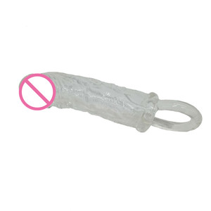 Manicotto di Ingrandimento del Pene Del silicone di Sesso Maschile Giocattoli Del Sesso Carne Riutilizzabile Preservativo Manicotto Del Pene - Product Image 6