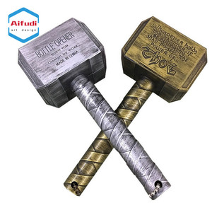 Venta caliente 3D creativo Thor martillo de Metal antiguo Aleación de Zinc abridor de botellas de <span class=keywords><strong>cerveza</strong></span> - Product Image 2