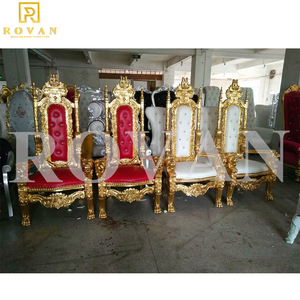 Chaise de Mariage de Luxe Dorée, Trône de Mariage de Haute Qualité pour le Roi et la Reine, Idéal pour les Événements - Product Image 5