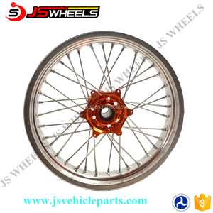 オートバイホイールSXF EXCスーパーモトホイールセットレッドリム付きレッドハブ - Product Image 3