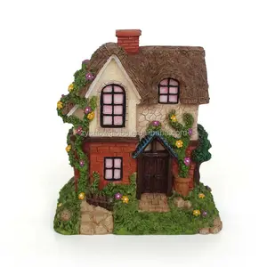 Mais barato resina fada miniatura jardim casa