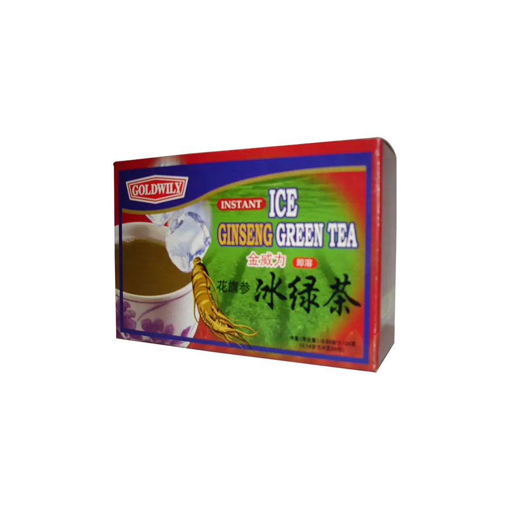 Goldwily Instant Ice Ginseng Green Tea Organic Tea With Shelf Life 24 months
