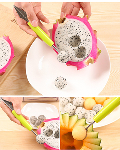 Cuchillo para Tallar Frutas 2 en 1 con Doble Cabeza, Cuchara para Kiwi, Sandía, Melón, Cuchara para Frutas, Cuchara para Puré de Papas, Cuchara para Helado - Product Image 5