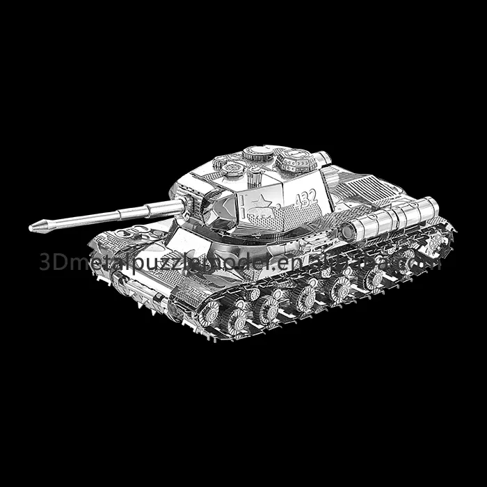 3D puzzel games JS-2 Tank staalplaat model