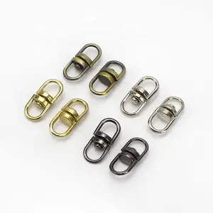 Meetee KY678 Handbag Accessories Alloy Double Rings Bag Buckles