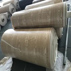 Dekoratif PVC lamine ahşap tahıl PVC Film sert duvar panosu paneli filmler hindistan pazarı için