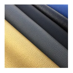 Tissu en faux cuir PU classique, 1 pièce, motif litchi, pour tapisserie de meubles et housse de siège