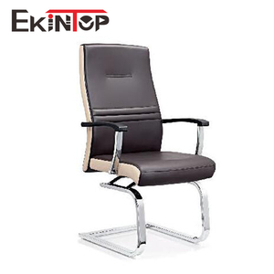 Girevole nero usato di cuoio industriale slitta rocker vip plastica reclinabile cromo sedia da ufficio - Product Image 5