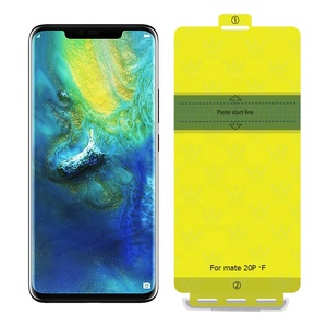 Protecteur d'écran pour <span class=keywords><strong>Huawei</strong></span> Mate 20 <span class=keywords><strong>PRO</strong></span>, 100 pièces, Film 3D souple, couverture complète, incurvé 12D - Product Image 1