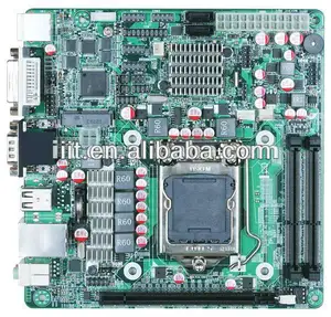 Mini-itxマザーボード (2 LANポート用) LGA 1155 2/3 Gen i3 i5 i7 6 * rs232ポートサポートmsataSSD実行win7、winxp、Linuxシステム