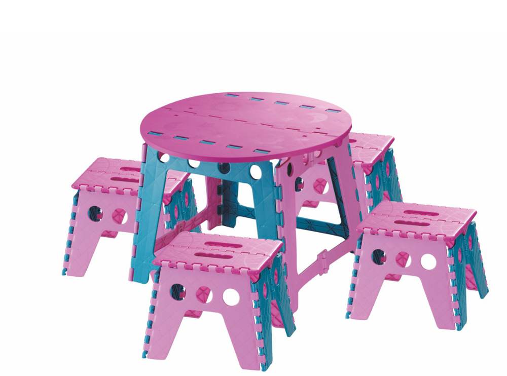 Rose foncé + rose clair + bleu