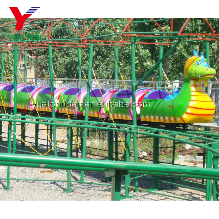 Proveedor de China feria atracciones Parque de Atracciones paseos para niños Mini dinosaurio montaña rusa para venta